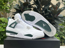 Authentic Air Jordan 4 Green/Grey/White