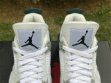 Authentic Air Jordan 4 Green/Grey/White