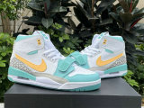 Authentic Jordan Legacy 312 White/Light Green/Yellow