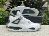 Authentic Air Jordan 4 Green/Grey/White