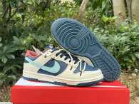 Authentic Nike Dunk Low Beige Blue