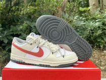 Authentic Nike Dunk Low Iron Grey/White/Red