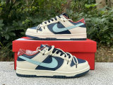 Authentic Nike Dunk Low Beige Blue