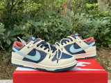 Authentic Nike Dunk Low Beige Blue