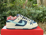 Authentic Nike Dunk Low Beige Blue