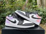 Authentic Air Jordan 1 Low White/Pink/Rose