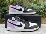 Authentic Air Jordan 1 Low White/Pink/Rose