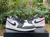 Authentic Air Jordan 1 Low White/Pink/Rose