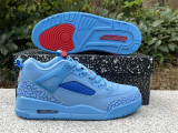 Authentic Jordan Spizike Low Football Blue/Red