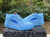 Authentic Jordan Spizike Low Football Blue/Red