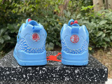 Authentic Jordan Spizike Low Football Blue/Red