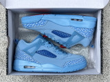 Authentic Jordan Spizike Low Football Blue/Red