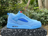 Authentic Jordan Spizike Low Football Blue/Red
