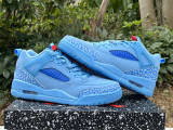 Authentic Jordan Spizike Low Football Blue/Red