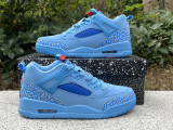 Authentic Jordan Spizike Low Football Blue/Red