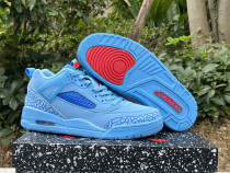 Authentic Jordan Spizike Low Football Blue/Red