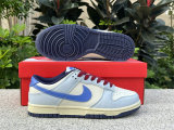 Authentic Nike Dunk Low Beige Blue/Red/White