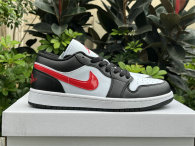 Authentic Air Jordan 1 Low GS Siren Red/Black/White