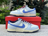 Authentic Nike Dunk Low Beige Blue/Red/White