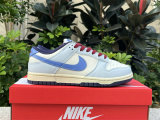 Authentic Nike Dunk Low Beige Blue/Red/White