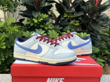 Authentic Nike Dunk Low Beige Blue/Red/White