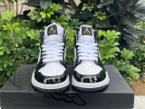 Authentic Air Jordan 1 Mid “Black/Metallic Gold”