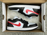 Authentic Air Jordan 1 Low Siren Red/Black/White