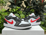 Authentic Air Jordan 1 Low Siren Red/Black/White