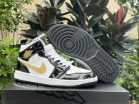 Authentic Air Jordan 1 Mid GS “Black/Metallic Gold”