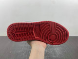 Authentic Air Jordan 1 Mid Black/Red/White