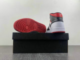 Authentic Air Jordan 1 Mid Black/Red/White