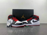 Authentic Air Jordan 1 Mid Black/Red/White