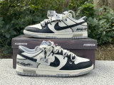 Authentic Nike Dunk Low Grey/Black/White