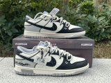 Authentic Nike Dunk Low Grey/Black/White