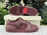 Authentic Nike SB Dunk Low “City of Love” Burgundy Crush