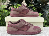 Authentic Nike SB Dunk Low “City of Love” Burgundy Crush