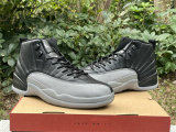 Authentic Air Jordan 12 Black/Wolf Grey/White