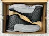 Authentic Air Jordan 12 Black/Wolf Grey/White