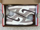 Authentic Nike Dunk Low Beige White/Brown
