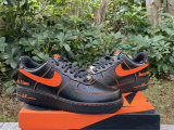 Authentic VLONE x Nike Air Force 1 Black/Orange