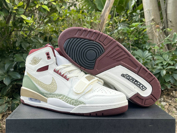 Authentic Jordan Legacy 312 White/Green/Gold
