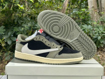 Authentic Travis Scott x Air Jordan 1 Low GS “Black Olive”