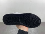 Authentic Air Jordan 1 Mid GS Black/White