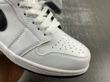 Authentic Air Jordan 1 Mid GS Black/White