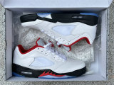 Authentic Air Jordan 5 Low “Fire Red” WMNS