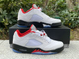Authentic Air Jordan 5 Low “Fire Red” WMNS
