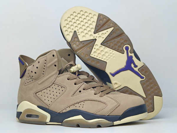 Authentic Air Jordan 6 WMNS Gore-Tex “Brown Kelp”
