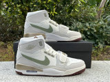 Authentic Jordan Legacy 312 GS Sail/Metallic Gold Grain/Oil Green/Dark Team Red