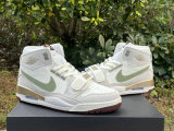 Authentic Jordan Legacy 312 GS Sail/Metallic Gold Grain/Oil Green/Dark Team Red