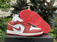 Authentic Air Jordan 1 Low “Dune Red”